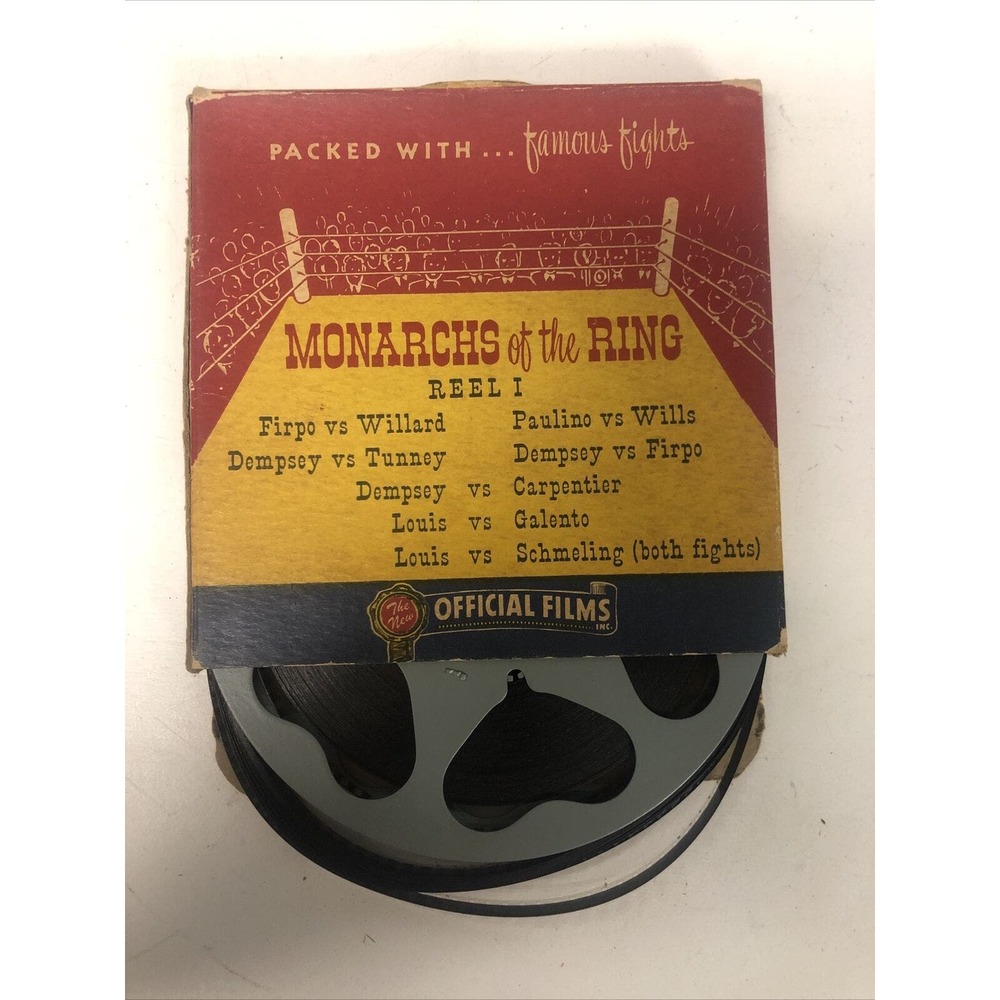 Monarchs Of The Ring Vintage 8mm Film Reel IV Dempsey Louis Official Films